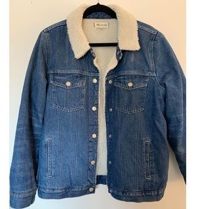 Madewell Denim Jacket with Sherpa Lining